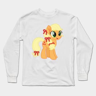 Applejack ponytail with bows Long Sleeve T-Shirt